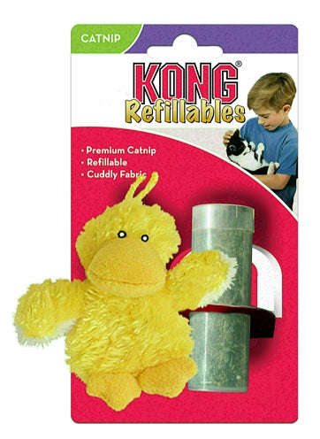 Kong Cat Plüschente Ente Gelbe Katzenminze