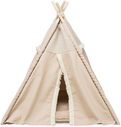 Trixie Katze Korb Tipi Boho Beige